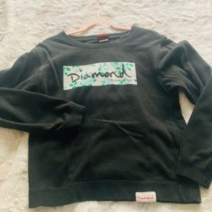 Diamond, black sweatshirt
